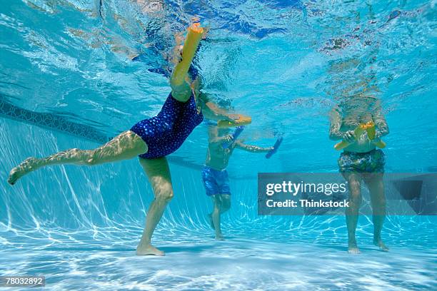 people swimming - aquarobics stock-fotos und bilder