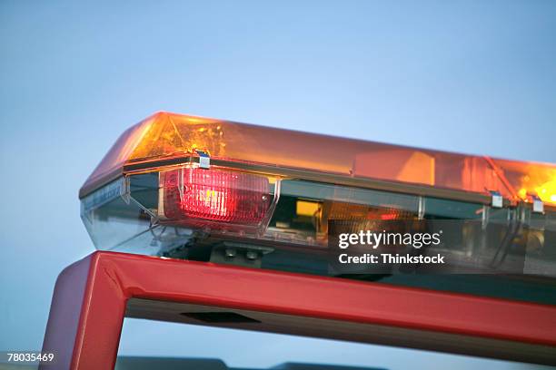 tow trucks light bar - reboque imagens e fotografias de stock