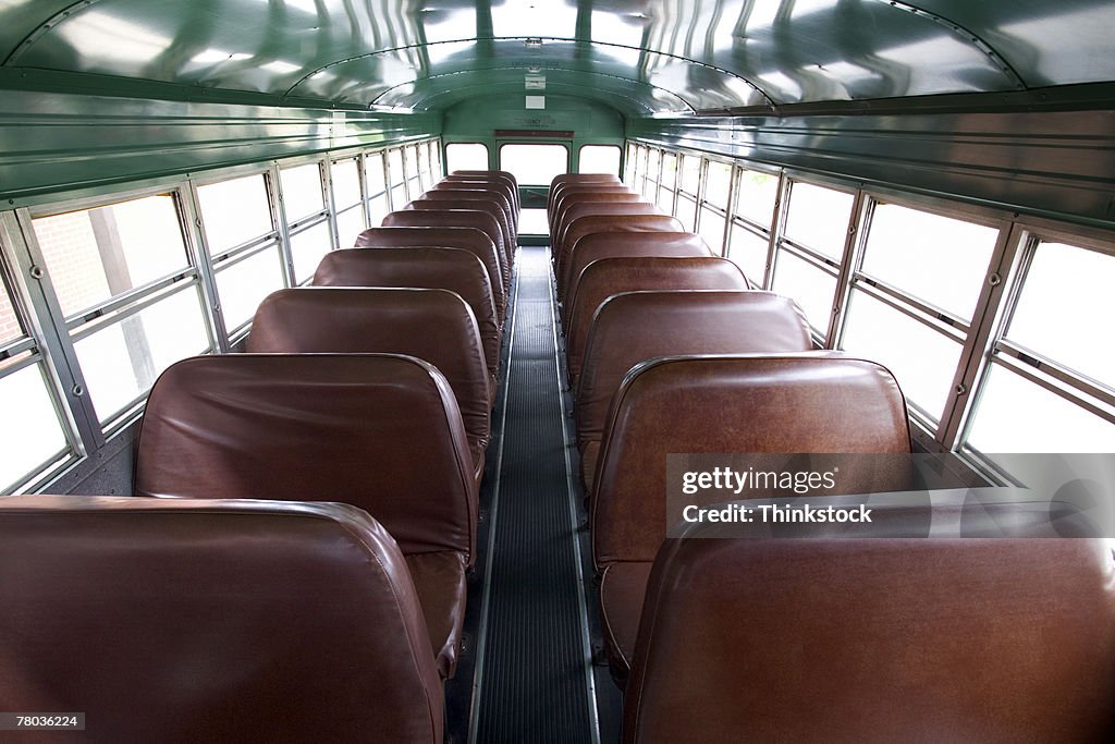 School bus interior