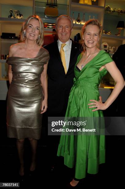 Hilary, Galen and Alannah Weston attend the launch of 'The Wonder Room', at Selfridges on November 20, 2007 in London, England.