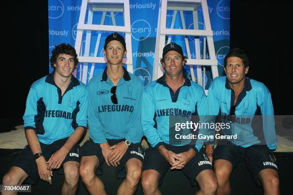 Michael Jenkinson Bondi Rescue Lifeguards Blake McKeown, Dean Gladstone, Bruce Hopkins ...
