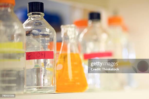 Science Bottlets 402 Lab Bottles On Shelves Stock Photos, High-Res Pictures, and Images ...