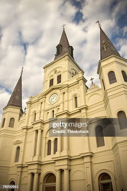 st. louis cathedral in new orleans - st louis cathedral new orleans stock pictures, royalty-free photos & images