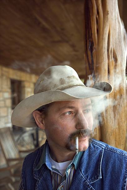 Cowboy smoking