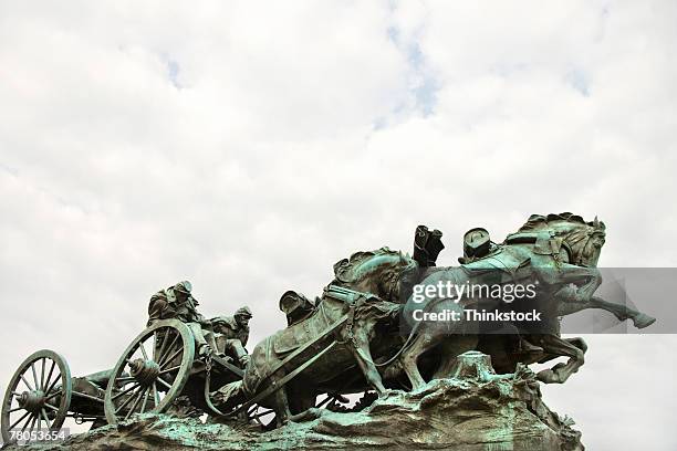 ulysses s. grant memorial, washington, dc - ulysses s grant statue stock pictures, royalty-free photos & images