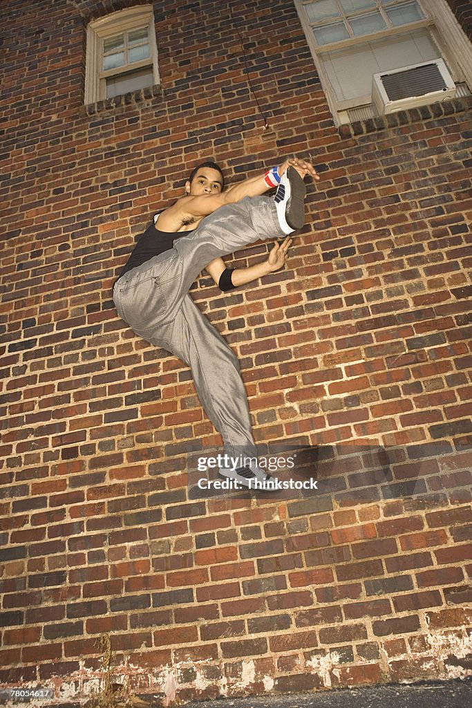 Guy Jumping While Rapping Hiphop Dancer Jumping High-Res Stock Photo - Getty Images