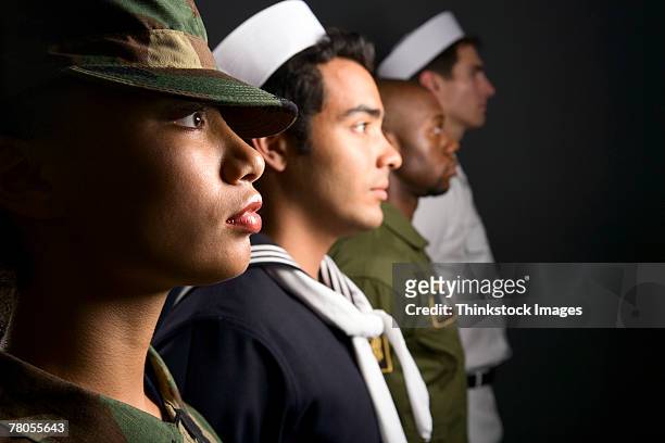us military soldiers - marinha americana imagens e fotografias de stock