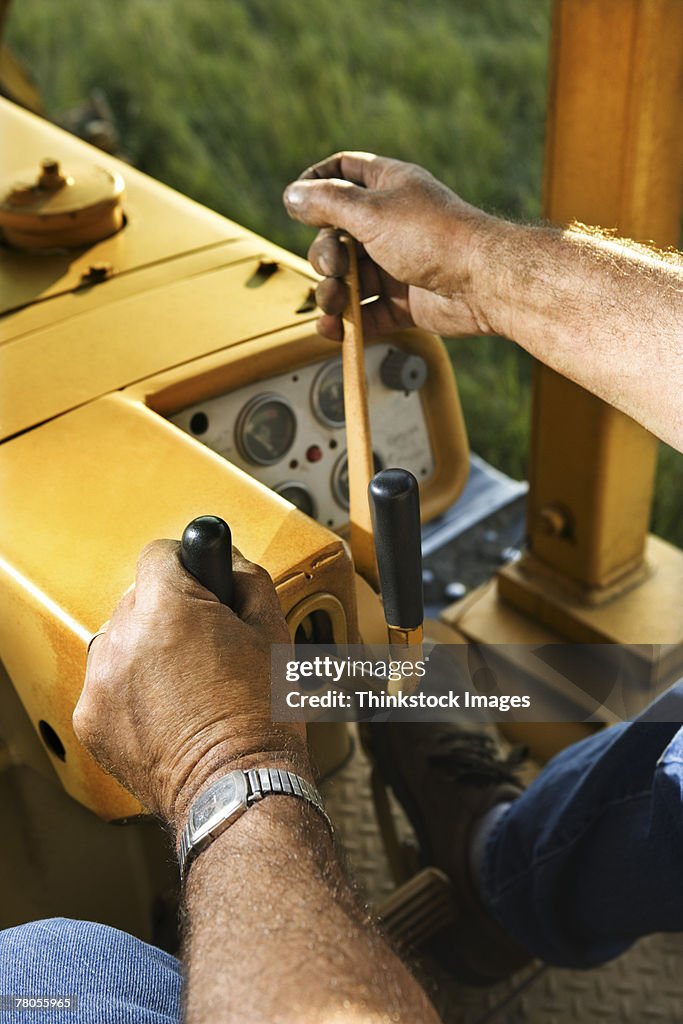 Bulldozer Controls Pattern Man Operating Bulldozer Controls High-Res Stock Photo - Getty Images