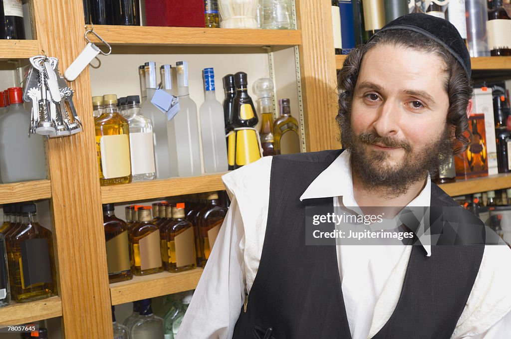 Clerk in liquor store
