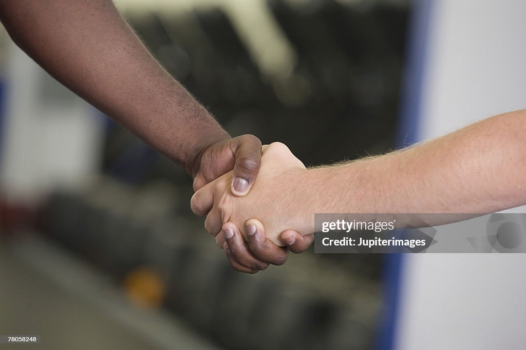 People shaking hands