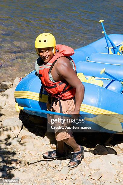 Shore Raft White Water Rafting Solo Photos and Premium High Res Pictures - Getty ...
