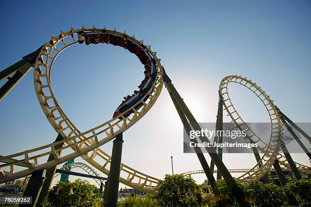 rollercoaster - heide park soltau stock pictures, royalty-free photos & images