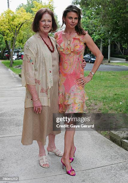 Janelle Kidman and Antonia Kidman attend the launch of "From Here To Maternity With Antonia Kidman" at Lucio's on November 22, 2007 in Sydney,...