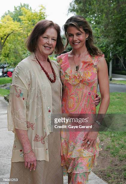 Janelle Kidman and Antonia Kidman attend the launch of "From Here To Maternity With Antonia Kidman" at Lucio's on November 22, 2007 in Sydney,...