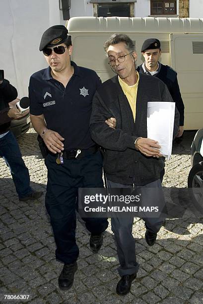 French Thierry Beille arrive at the courthouse in Lagos, southern Portugal, 22 November 2007. Beille and hiis half sister Corinne Caspar are on trial...