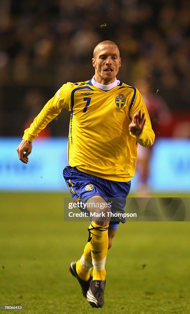 Euro2008 Qualifier - Sweden v Latvia