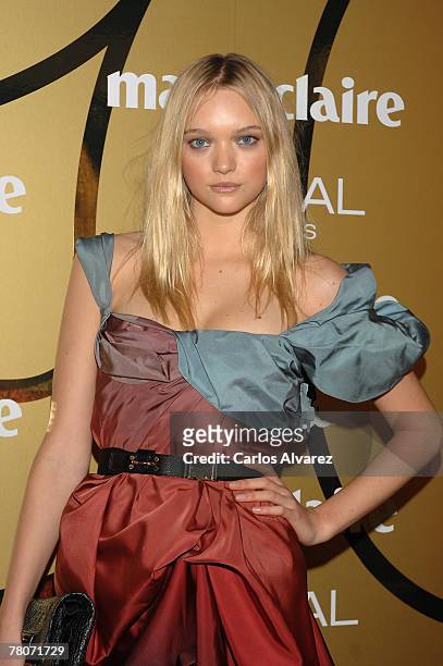 Model Gemma Ward attends the 5th Marie Claire Magazine Awards at the French Embassy November 22, 2007 in Madrid, Spain.
