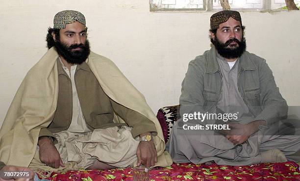 Undated picture shows Pakistani Brahamdah Bugti , the grand son of late tribal chief Nawab Akbar Bugti, and Balach Marri in Kholo. Pakistani security...