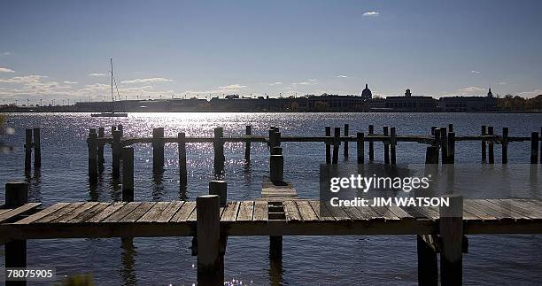 The campus of US Naval Academy is seen in Annapolis, Maryland, 23 November 2007 33 miles east of Washington, DC. Forty-nine nations, organizations...