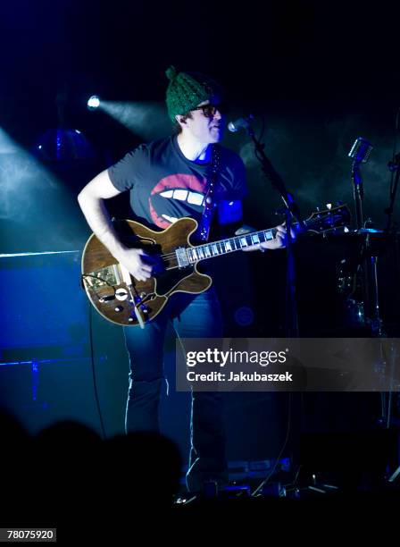 American Rock singer and songwriter Ryan Adams performs live during a concert at the Arena on November 23, 2007 in Berlin, Germany. The concert is...