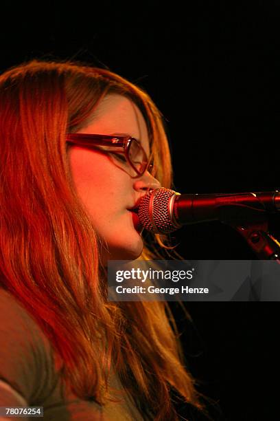 Jenny Owen Youngs performing live at the Crossing Border festival on November 23, 2007 in The Hague, Netherlands.