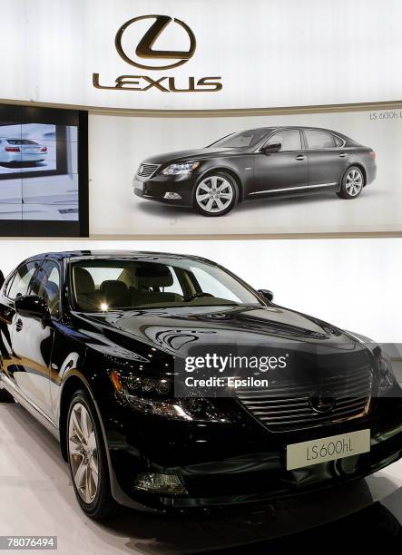 Car is displayed at the Millionaire Fair 2007 at Crocus Expo November 22, 2007 in Moscow, Russia. The Millionaire Fair, the world's largest exhibit...