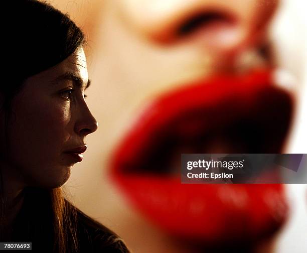 Advertising is displayed at the Millionaire Fair 2007 at Crocus Expo November 22, 2007 in Moscow, Russia. The Millionaire Fair, the world's largest...