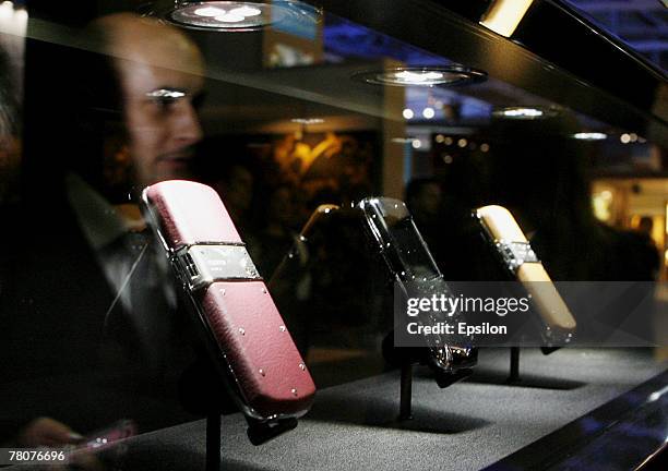 Visitor attends the Millionaire Fair 2007 at Crocus Expo November 22, 2007 in Moscow, Russia. The Millionaire Fair, the world's largest exhibit of...