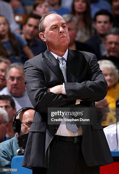 Head coach Ben Howland of the UCLA Bruins looks on during the game against the Yale Bulldogs on November 23, 2007 at Pauley Pavillion in Westwood,...