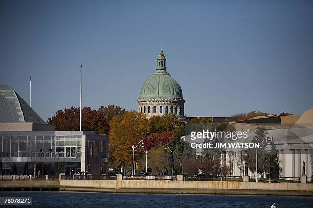 The campus of US Naval Academy is seen in Annapolis, Maryland, 23 November 2007 33 miles east of Washington, DC. Forty-nine nations, organizations...