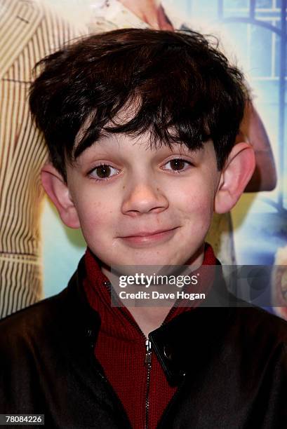 Actor Zach Mills arrives at the UK premiere of "Mr Magorium's Wonder Emporium" at the Empire cinema Leicester Square on November 25, 2007 in London,...