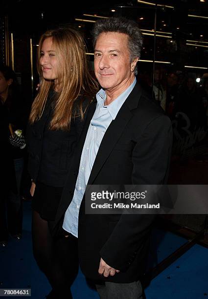 Dustin Hoffman and Alexandra Hoffman arrive at the UK premiere of Mr Magorium's Wonder Emporium at the Empire Leicester Square on November 25, 2007...