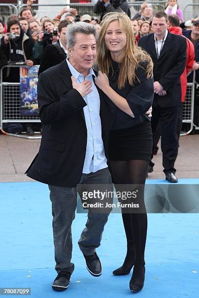 Dustin Hoffman and Ali Hoffman arrive at the UK premiere of 'Mr Magorium's Wonder Emporium' at the Empire cinema Leicester Square on November 25,...