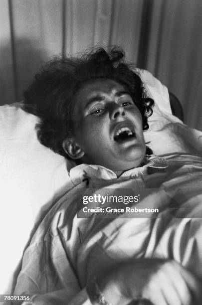 Woman in childbirth, 1956. Original Publication: Picture Post - 9111 - Analgesia - unpub.