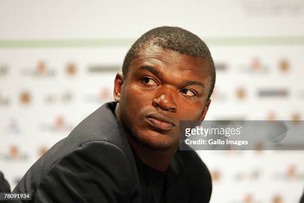 Marcell Desailly, former France captain, attends the opening ceremony of Soccerex 2007 at Sandton Convention Centre on November 26, 2007 in Sandton,...