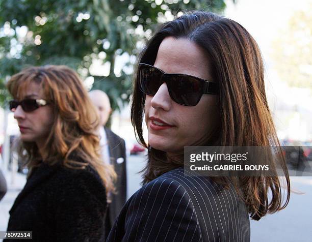 Anne Kiley, attorney of US singer Britney Spears, arrives at the Los Angeles courthouse 26 November 2007 for further discussions regarding her...