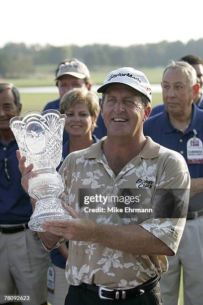 Fred Funk after winning The Southern Farm Bureau Classic being held at Annandale Golf Club in Madison, Mississippi on October 3, 2004. Fred Funk won...