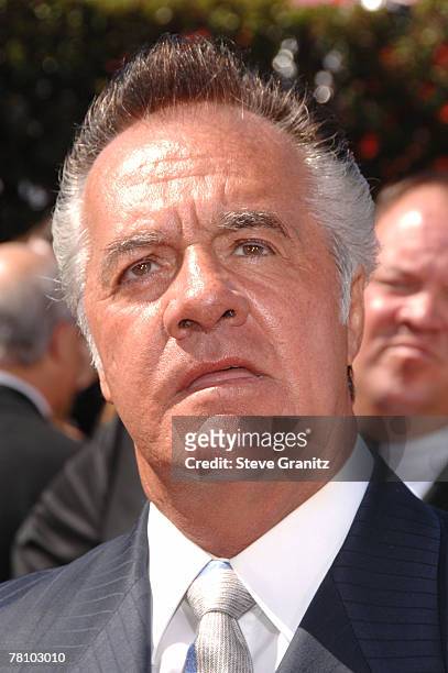 Actor Tony Sirico arrives at the 59th Annual Primetime Emmy Awards at the Shrine Auditorium on September 16, 2007 in Los Angeles, California.