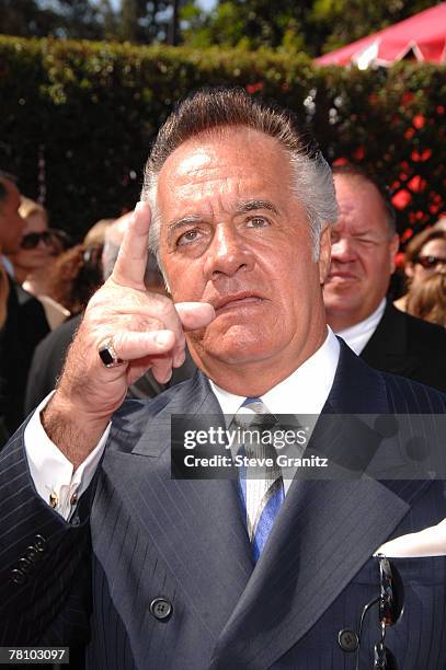 Actor Tony Sirico arrives at the 59th Annual Primetime Emmy Awards at the Shrine Auditorium on September 16, 2007 in Los Angeles, California.