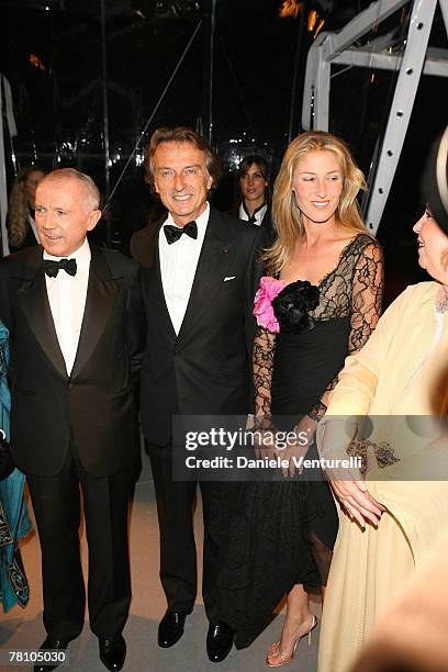 Francois Pinault con la moglie Marie Ivonne - Luca Cordrro di Montezemolo con la moglie Ludovica