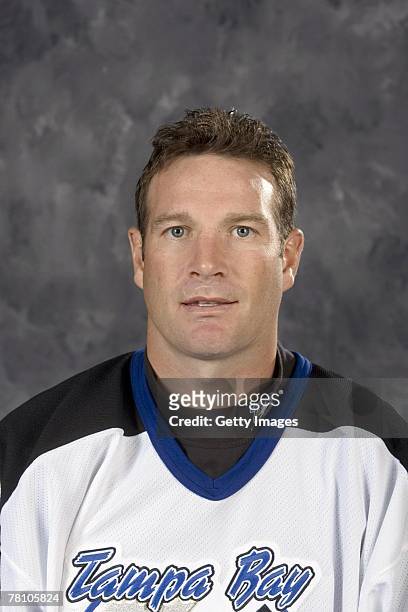 Tim Taylor of the Tampa Bay Lightning poses for his 2007 NHL headshot at photo day in Tampa, Florida.