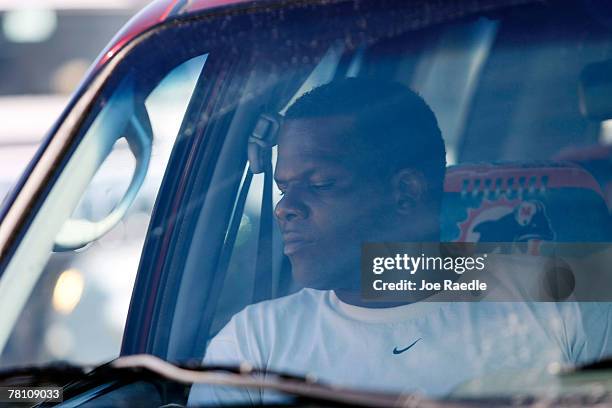 Pedro Taylor, the father of Washington Redskins football player Sean Taylor, arrives to visit the home that his son was killed in a day earlier...