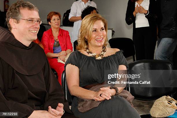 Frei Francisco of CEFRAN and Maria Teresa, Grand Duchess of Luxembourg, visit a Social Project CEFRAN - Centro Franciscano de Apoio aos Adolescentes...