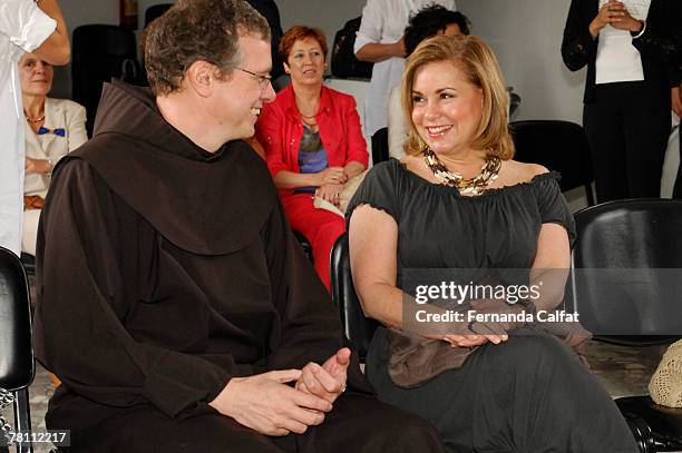 Frei Francisco of CEFRAN and Maria Teresa, Grand Duchess of Luxembourg, visit a Social Project CEFRAN - Centro Franciscano de Apoio aos Adolescentes...