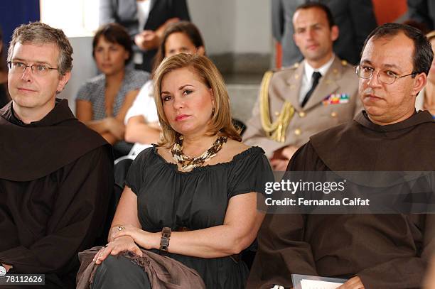 Frei Francisco of CEFRAN and Maria Teresa, Grand Duchess of Luxembourg, visit a Social Project CEFRAN - Centro Franciscano de Apoio aos Adolescentes...