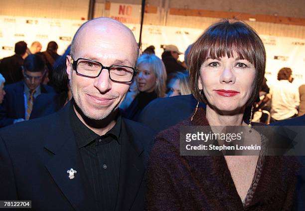 Producer Mark Urman and his wife Deborah Davis attend the 17th Annual Gotham Awards cocktail reception presented by IFP at Steiner Studios November...