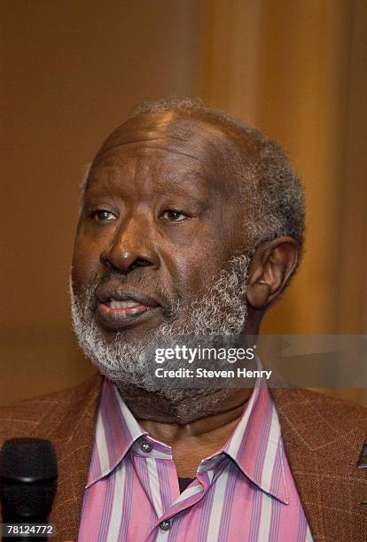 Clarence Avant speaks at A Special Evening With Gamble and Huff at the Sony Club on November 27, 2007 in New York City.