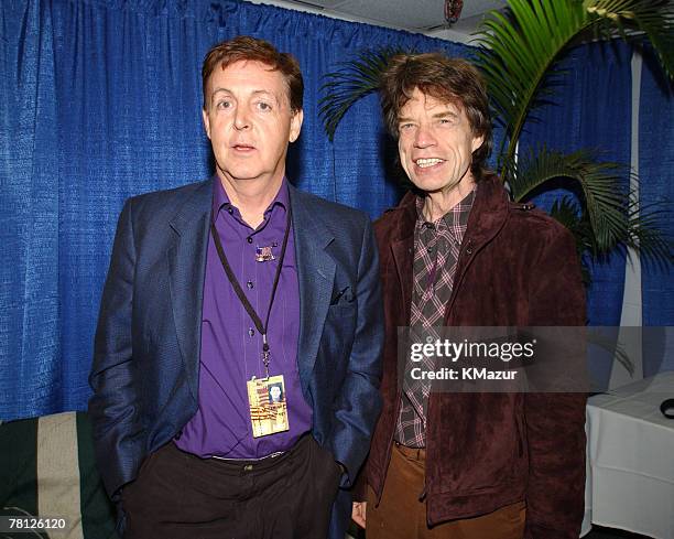 Paul McCartney and Mick Jagger