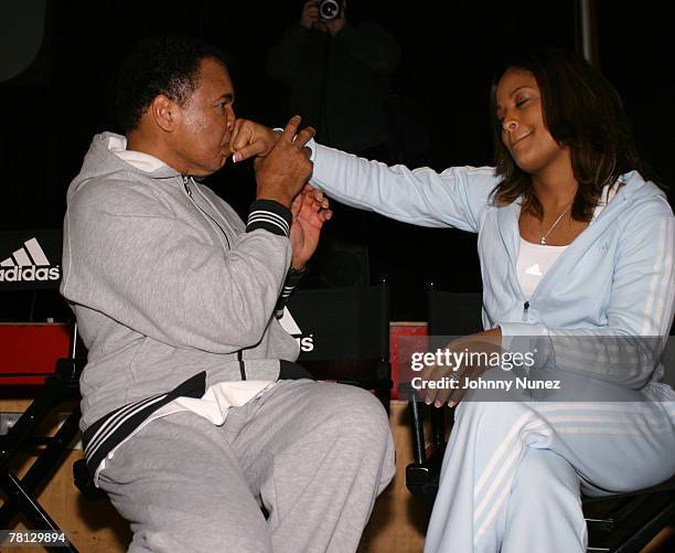 Muhammad Ali and Laila Ali