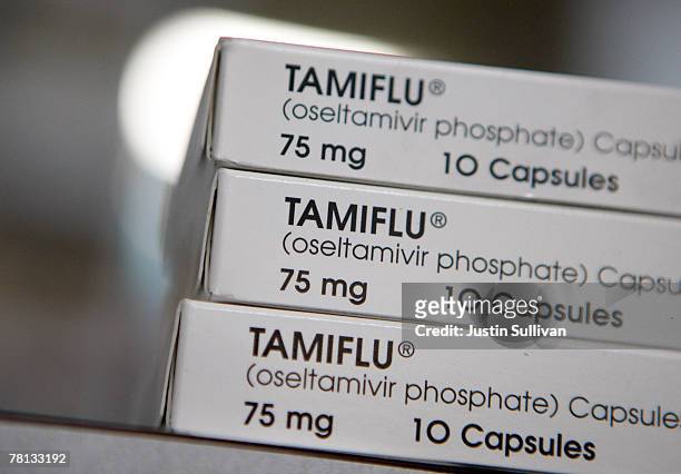 Boxes of Tamiflu are displayed at Jack's Pharmacy November 28, 2007 in San Anselmo, California. Drugmaker Roche accepted a recommendation from the...